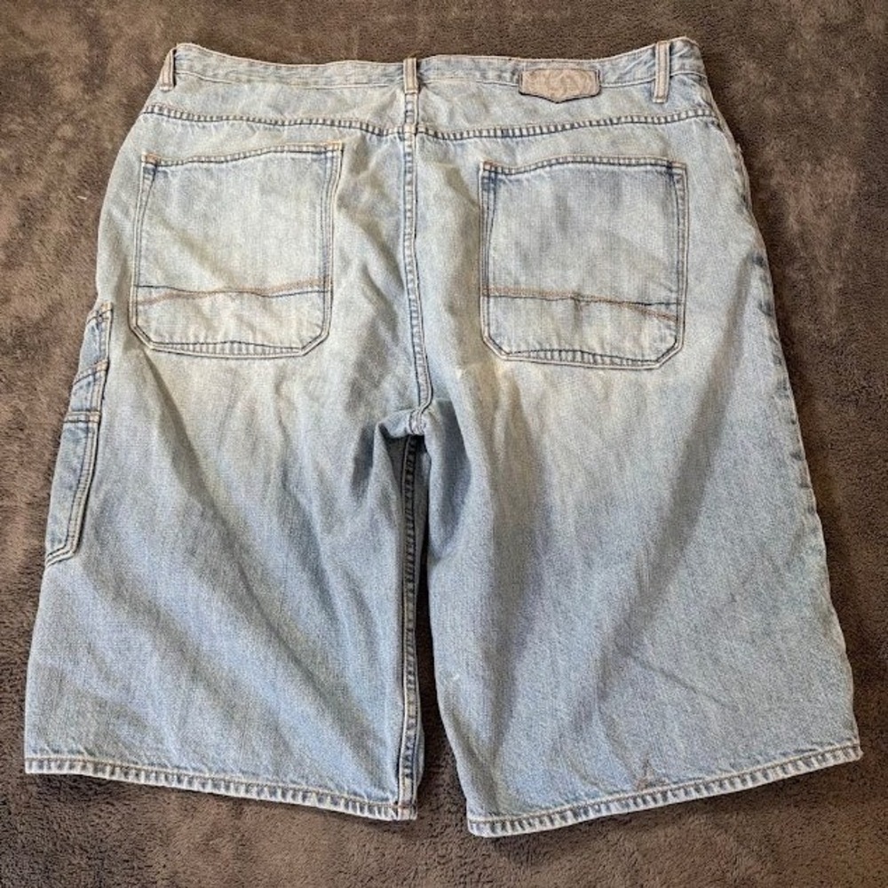 Vintage G-Unit Heavy Weight Denim Cargo Shorts Light Wash Y2K Baggy Mens 42X13